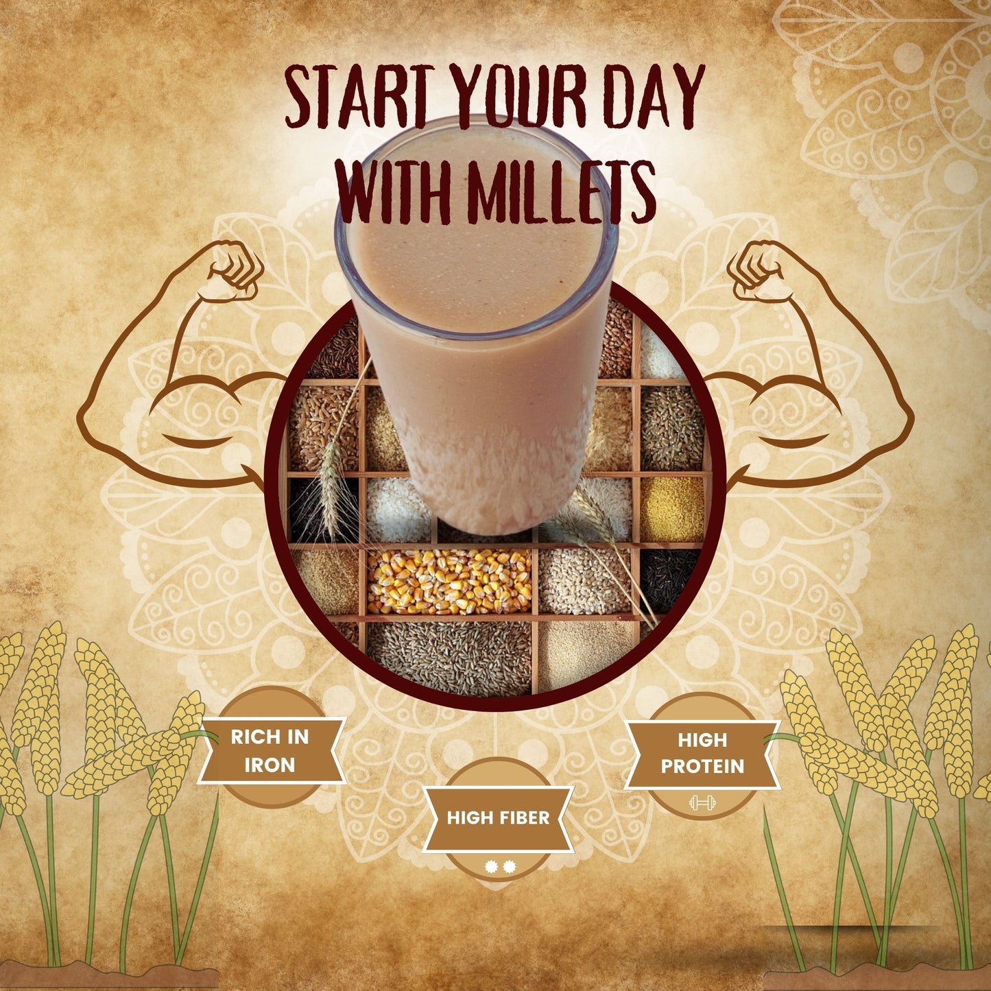 Clean Breakfast in 2 Minutes - Millet Porridge Mix (100g)