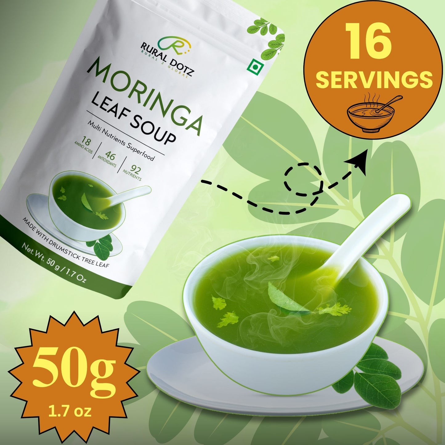 Moringa Leaf Soup (50g)