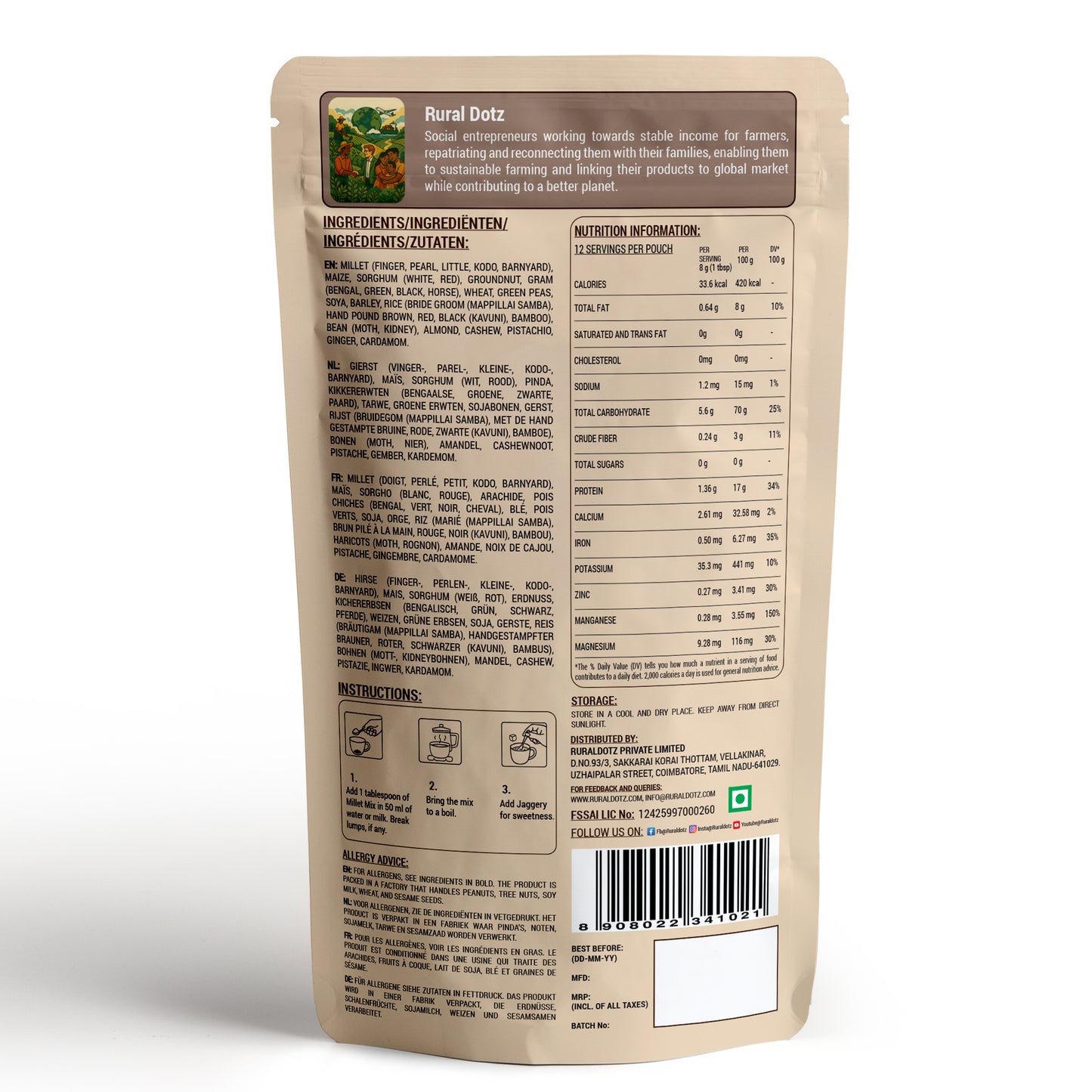 Millet Porridge Mix (100g)