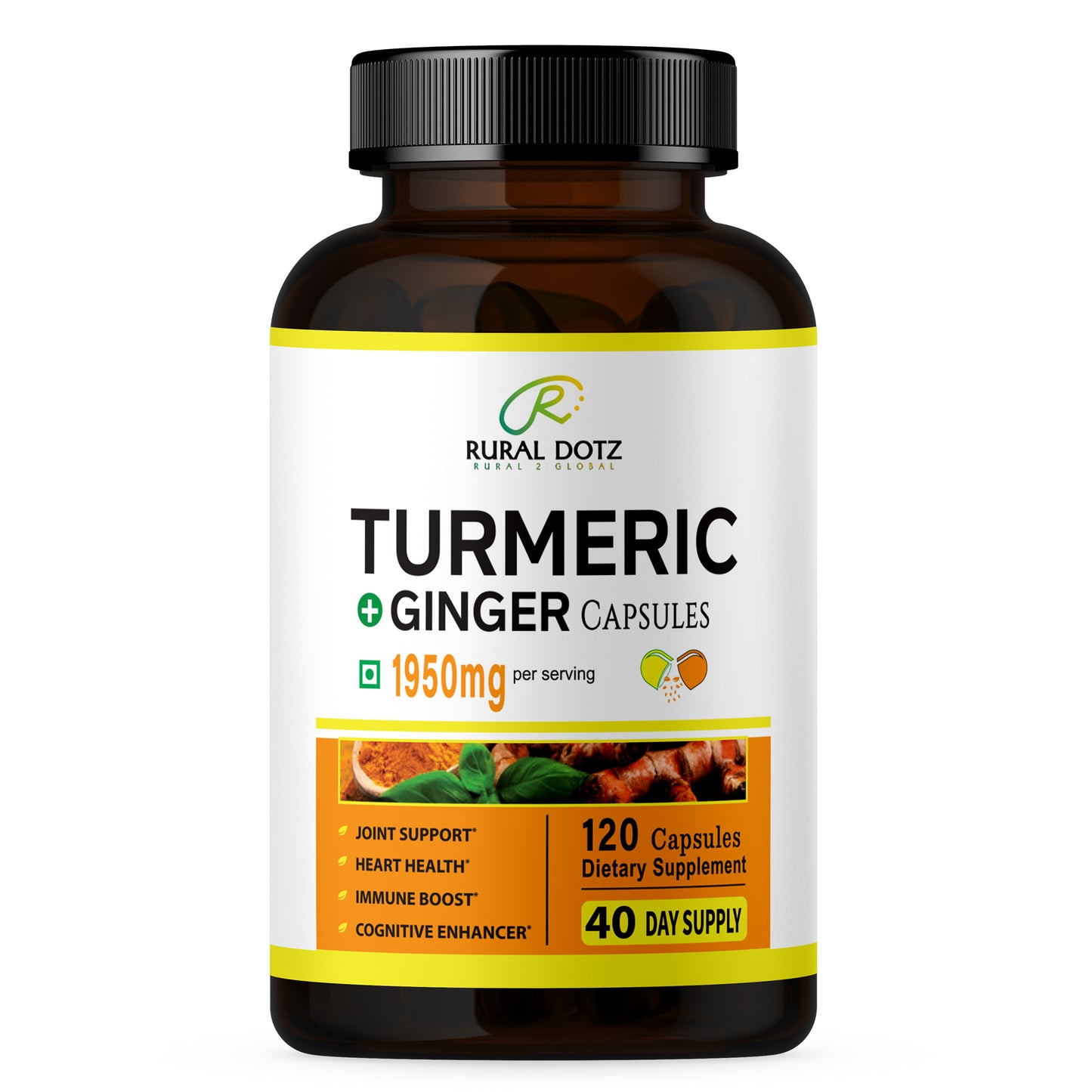 TURMERIC GINGER CAPSULES (120 Count)