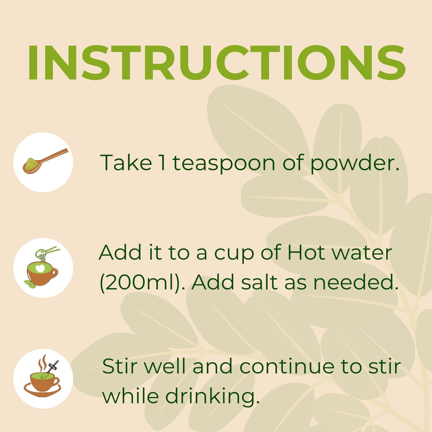 Moringa Broth soup mix (100g)