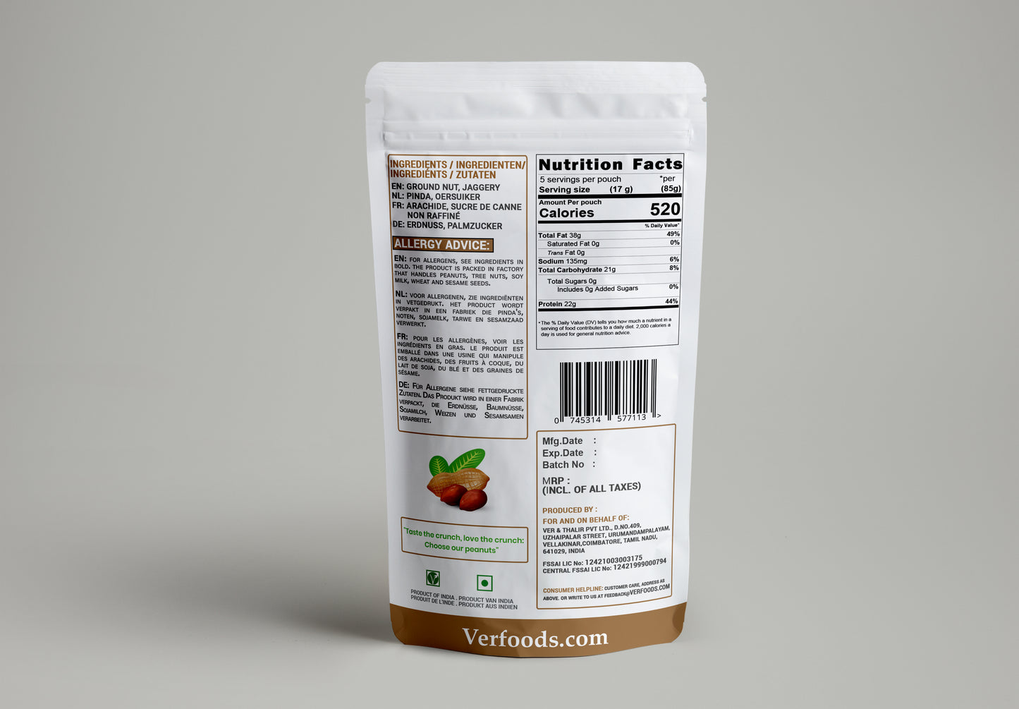 Ver Peanut Brittle (100g)